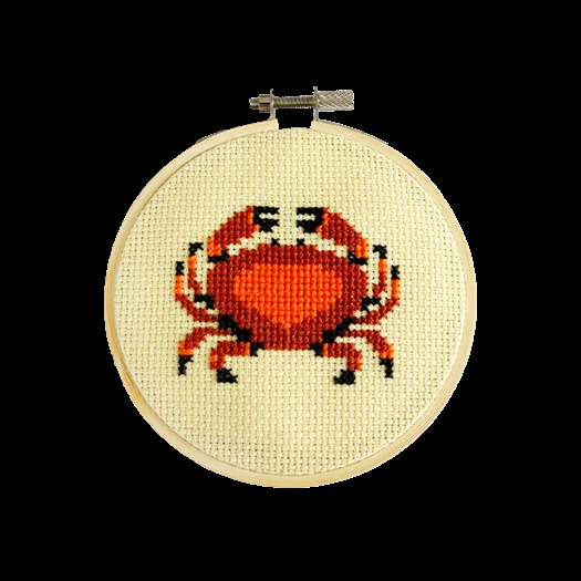 Cotton Clara Crab Beginner Cross Stitch Kit